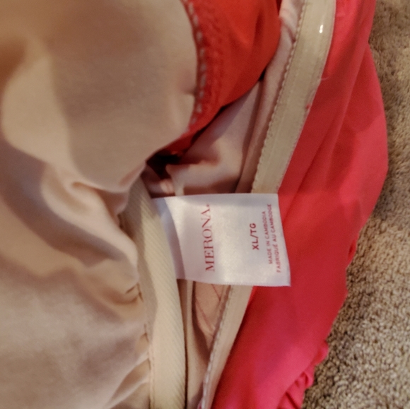 Merona Womens XL Bright Coral Pink 1 piece - Picture 3 of 7